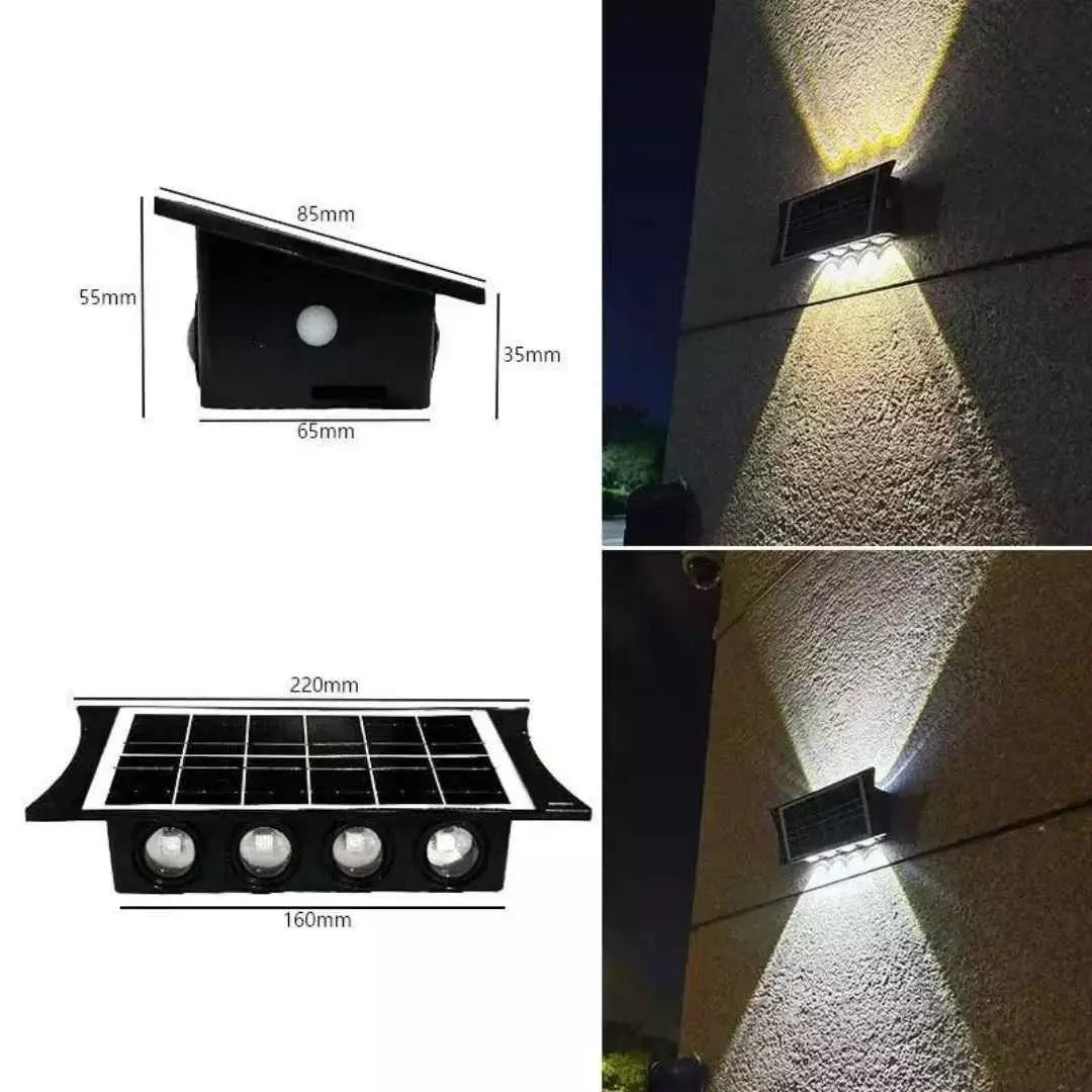 Solarna Lampa Ścienna LED