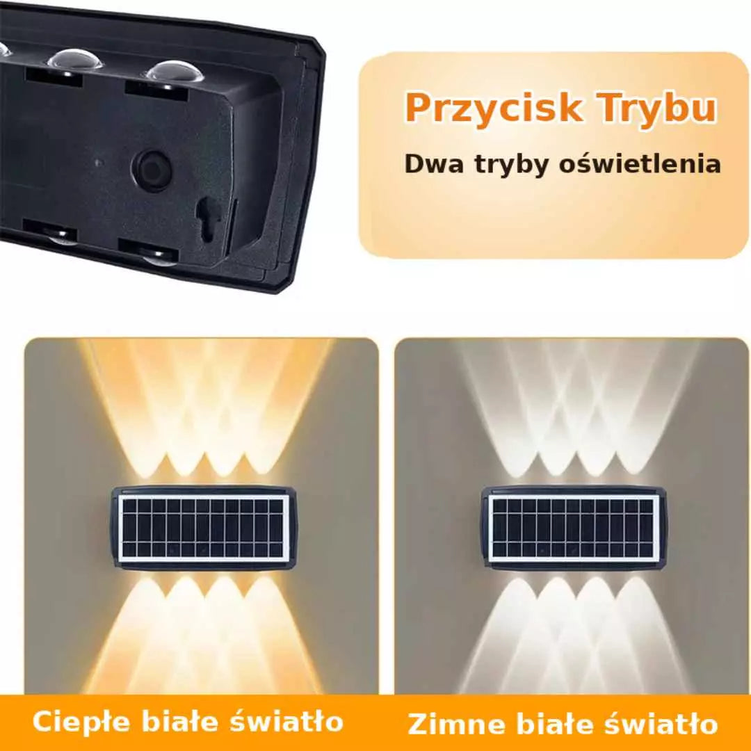 Solarna Lampa Ścienna LED